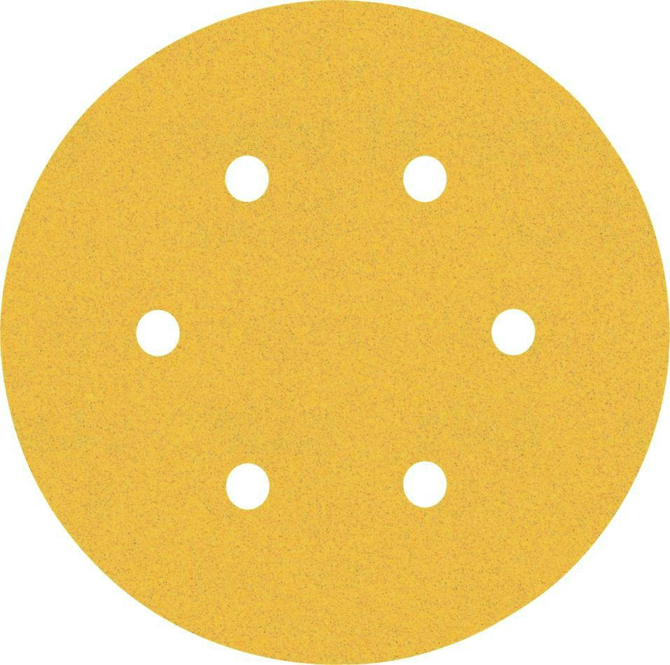 Bosch Professional Accessories 2608900817 Expert C470 abrasive paper with 6 holes for random orbit sanders 150 mm, K120 5 pieces