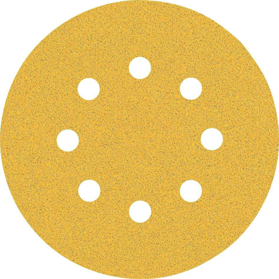 Bosch Professional Accessories 2608900910 Expert C470 abrasive paper with 8 holes for random orbit sanders 125 mm, K80 50 pcs.