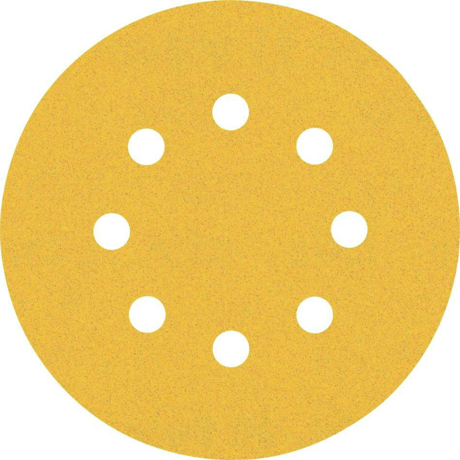 Bosch Professional Accessories 2608900912 Expert C470 abrasive paper with 8 holes for random orbit sanders 125 mm, K120 50 pieces