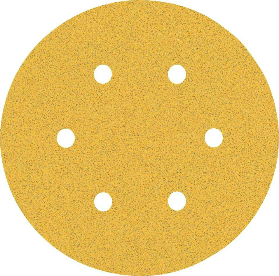 Bosch Professional Accessories 2608900919 Expert C470 abrasive paper with 6 holes for random orbit sanders 150 mm, K80 50 pcs.