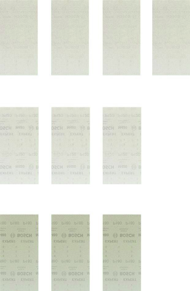 Bosch Professional Accessories 2608901207 Expert M480 sanding net set 115 x 230 mm 10-piece