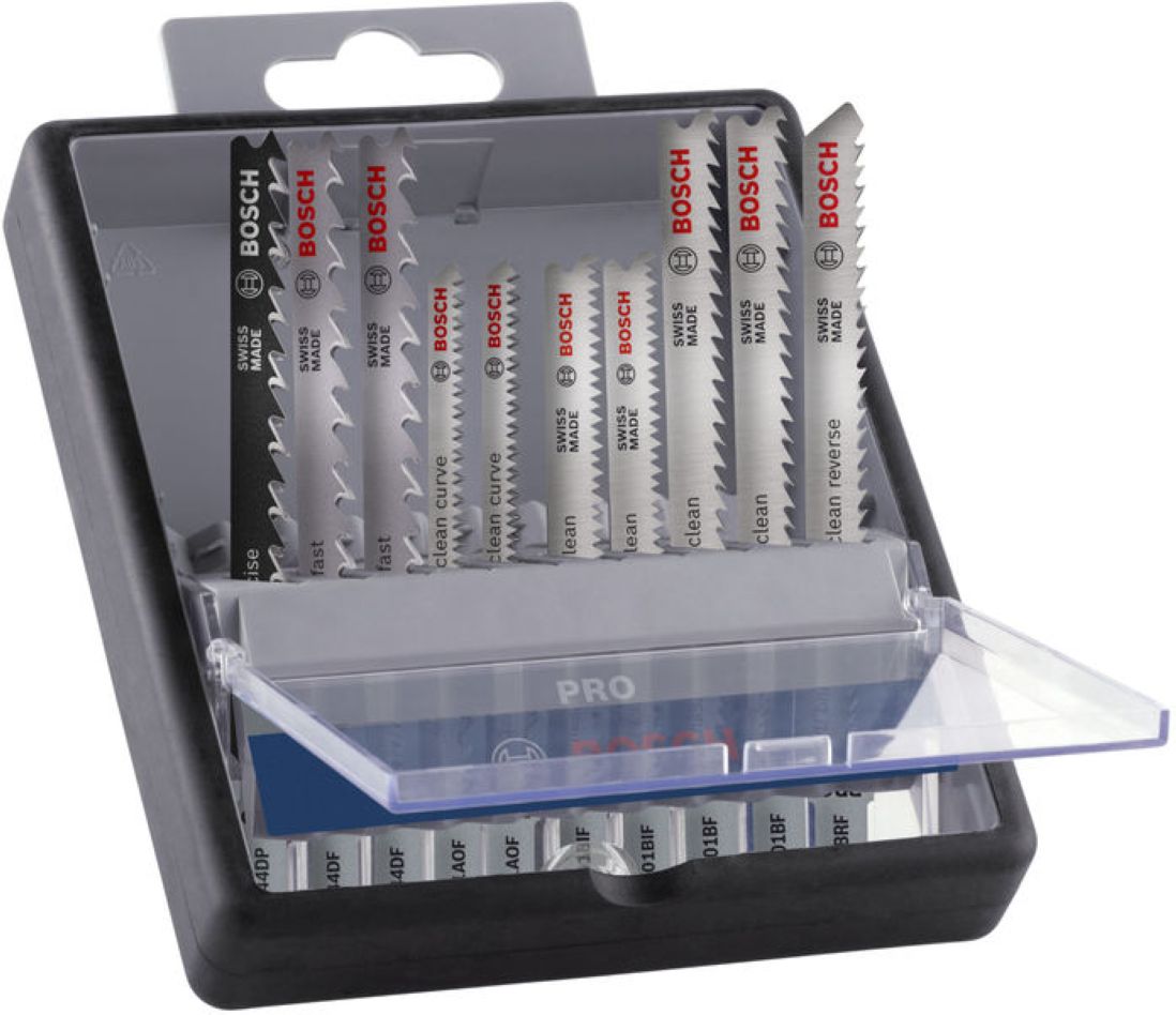 Bosch Professional Accessories 2607011941 PRO Hardwood and Laminate Jigsaw blade set 83 mm in Robustline case