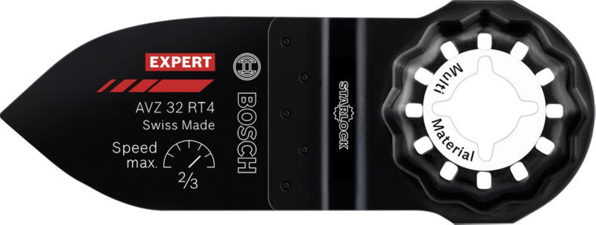 Bosch Professional Accessories 2608902066 EXPERT Starlock Sanding Finger AVZ 32 RT4 Carbide MultiMaterial 32 x 50 1x