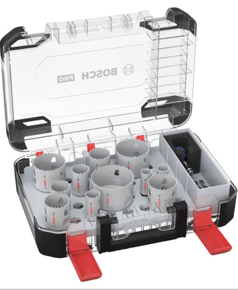 Bosch Professional Accessories 2608594425 PRO Multi Material PC Plus hole saw set 14-piece