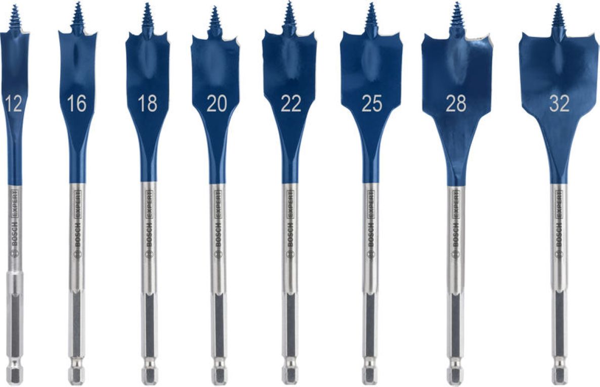 Bosch Professional Accessories 2608902111 EXPERT Self Cut Speed Drill Set, 12/16/18/20/22/25/28/32 mm, 8-piece