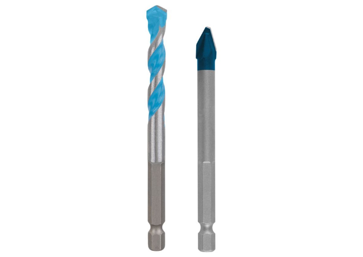 Bosch Professional Accessories 2608902367 EXPERT universal drill HEX-9 MultiConstruction + EXPERT tile drill HEX-9 Hard Ceramic, 8mm