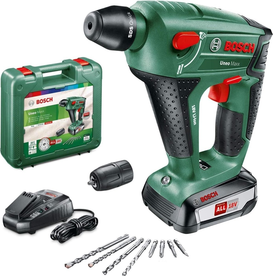Bosch DIY 060395230F Uneo Maxx Cordless hammer drill 18 Volt 2.5 Ah Li-ion
