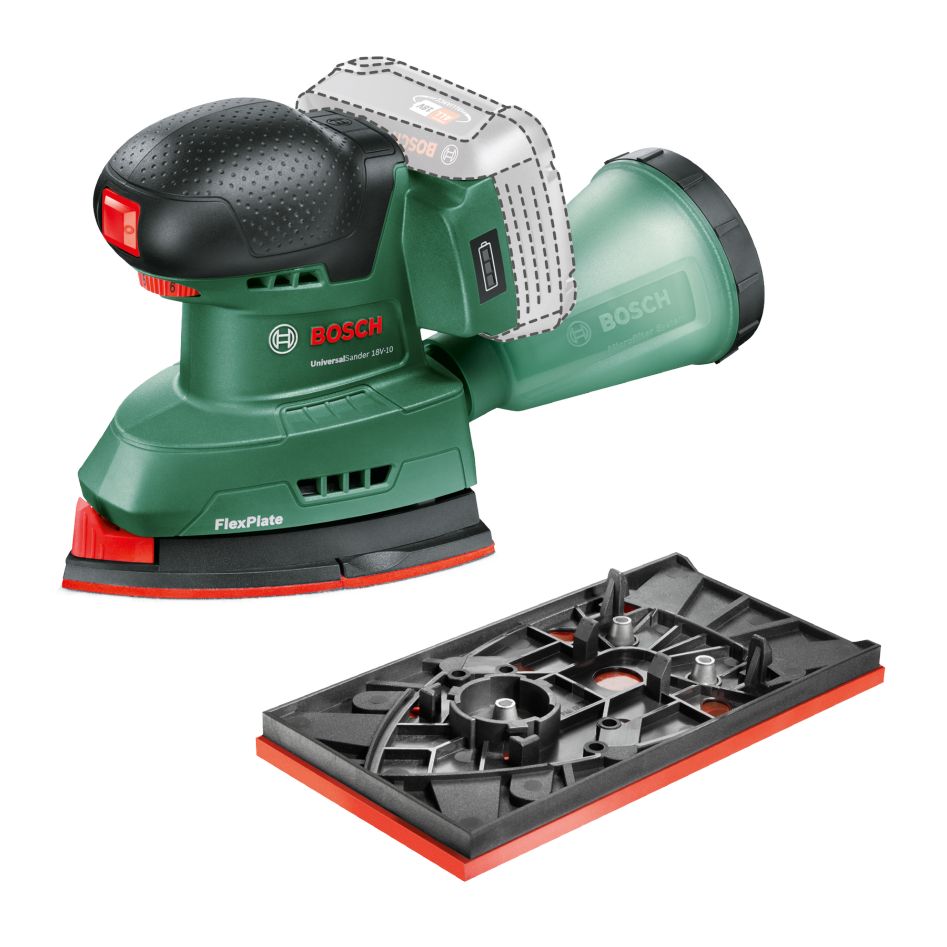 Bosch DIY 06033E3100 Battery Multi Sander UniversalSander 18V-10