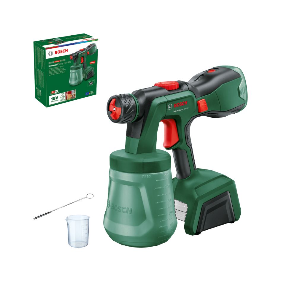 Bosch DIY 0603208100 UniversalSpray 18V-300 Accu paint sprayer system excl. batteries and charger in box