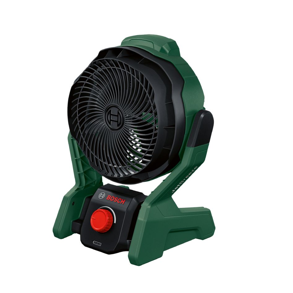 Bosch DIY 06039E1001 UniversalFan 18V-1000 Battery fan 1x 2.5 Ah and charger AL 18V-20 in box