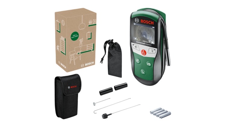 Bosch DIY 06036870Z0 UniversalInspect Inspection Camera incl. 4x AA batteries and accessories in box