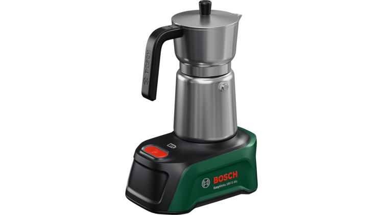 Bosch DIY 06039E4000 EasyMoka 18V-2 Alu Accu coffee maker excl. battery and charger 1x base station