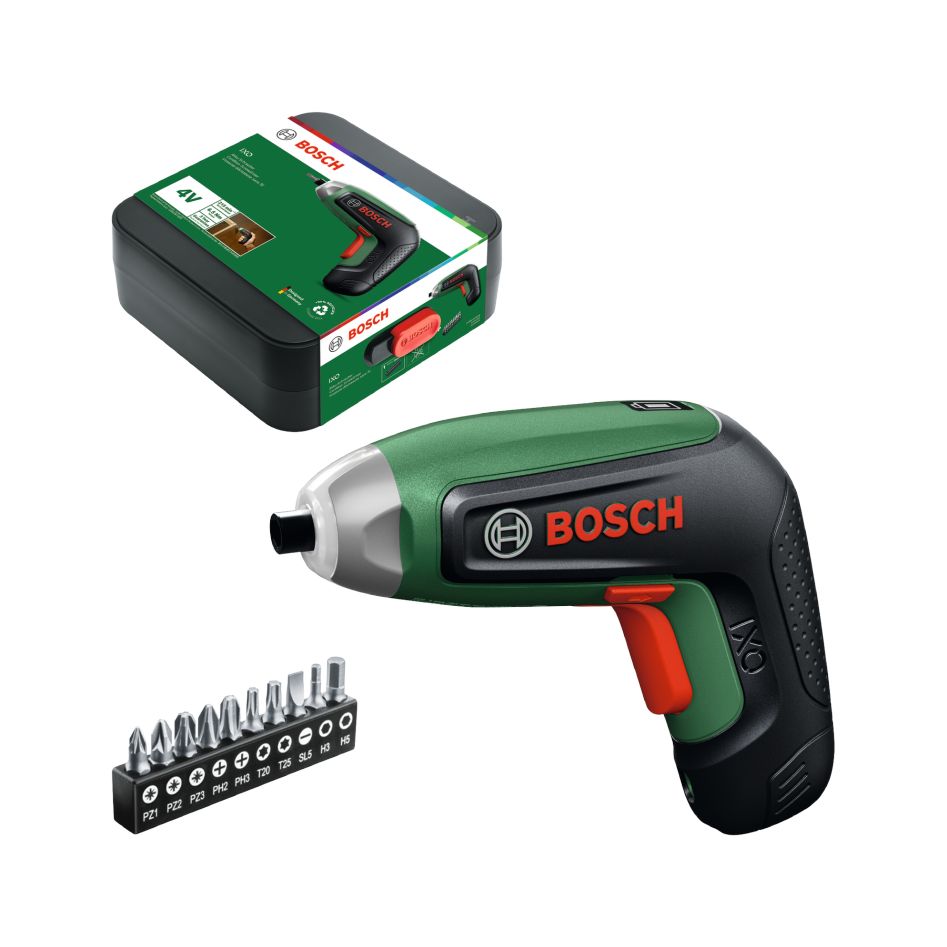 Bosch DIY 06039G4000 IXO 8 4V cordless screwdriver 1x 4V battery 2.0Ah battery + bit set 10-piece in storage box