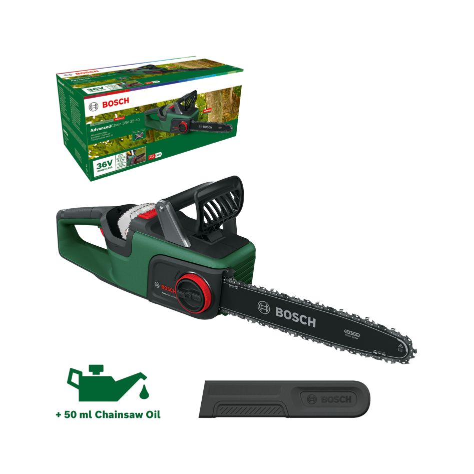 Bosch DIY 06008B8601 AdvancedChain 36V-35-30 Battery Chainsaw excl. batteries and charger