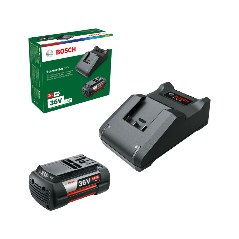 Bosch DIY Accessories F016800621 Battery starter set 1x 36V Li-Ion battery 4.0 Ah and charger AL 36V-20 in box