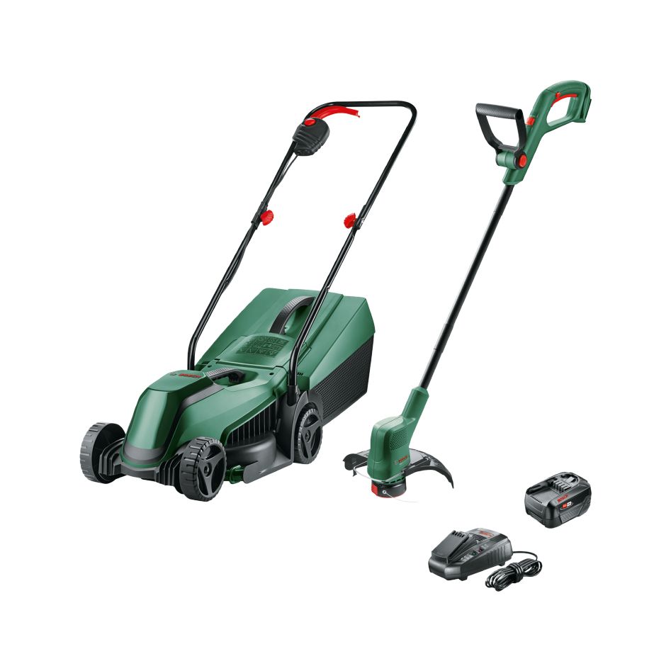Bosch DIY 06008B9D02 EasyMower 18V-32-200 + EasyGrassCut 18V-26 BT Combiset 1 x 4.0 Ah and charger AL1830