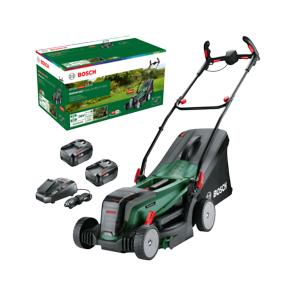 Bosch DIY 06008B9E00 Battery mower Universeler 37-550 2x 18V 4.0 Ah battery