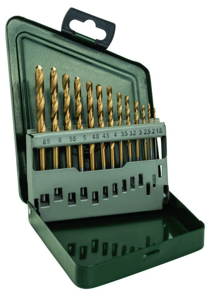 Bosch DIY Accessories 2607019436 13 pcs. HSS-Tin metal drill bits set titanium