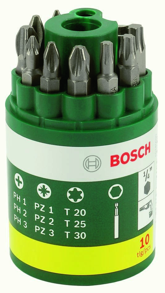 Bosch DIY Accessories 2607019452 10-piece screwdriver set