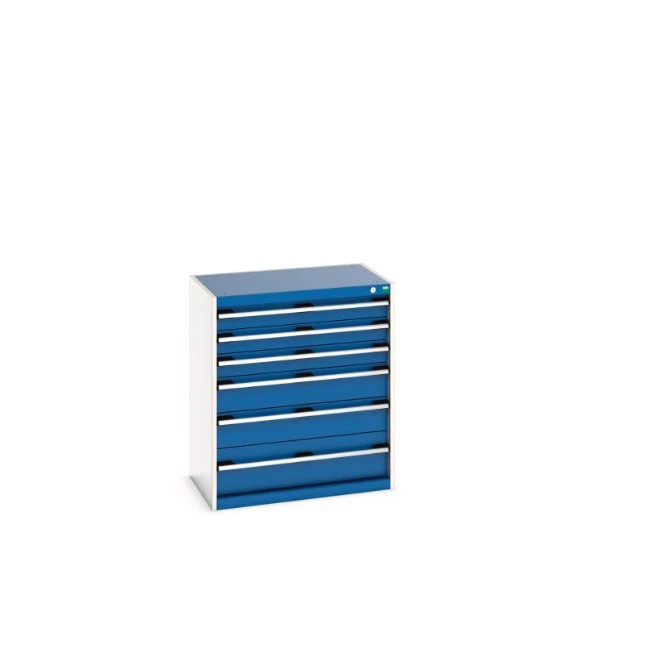 Bott 40012087.11V Drawer cabinet SL-859-6.3, with 6 drawers VN, WxDxH: 800x525x900mm, RAL 7035 / RAL 5010