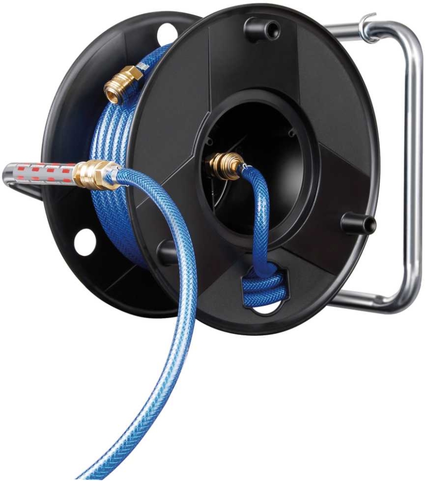 Brennenstuhl 1127010 Compressed air hose reel Profi 20m hose Ø 6/12mm Fixture DIN