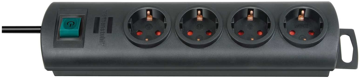 Brennenstuhl 1153300124 Primera-Line Socket Extension Cord 4-way black 1,5m H05VV-F 3G1,5