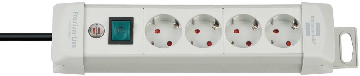 Brennenstuhl 1955540100 Premium-Line multiple socket 4-way light grey 1,8m H05VV-F 3G1,5