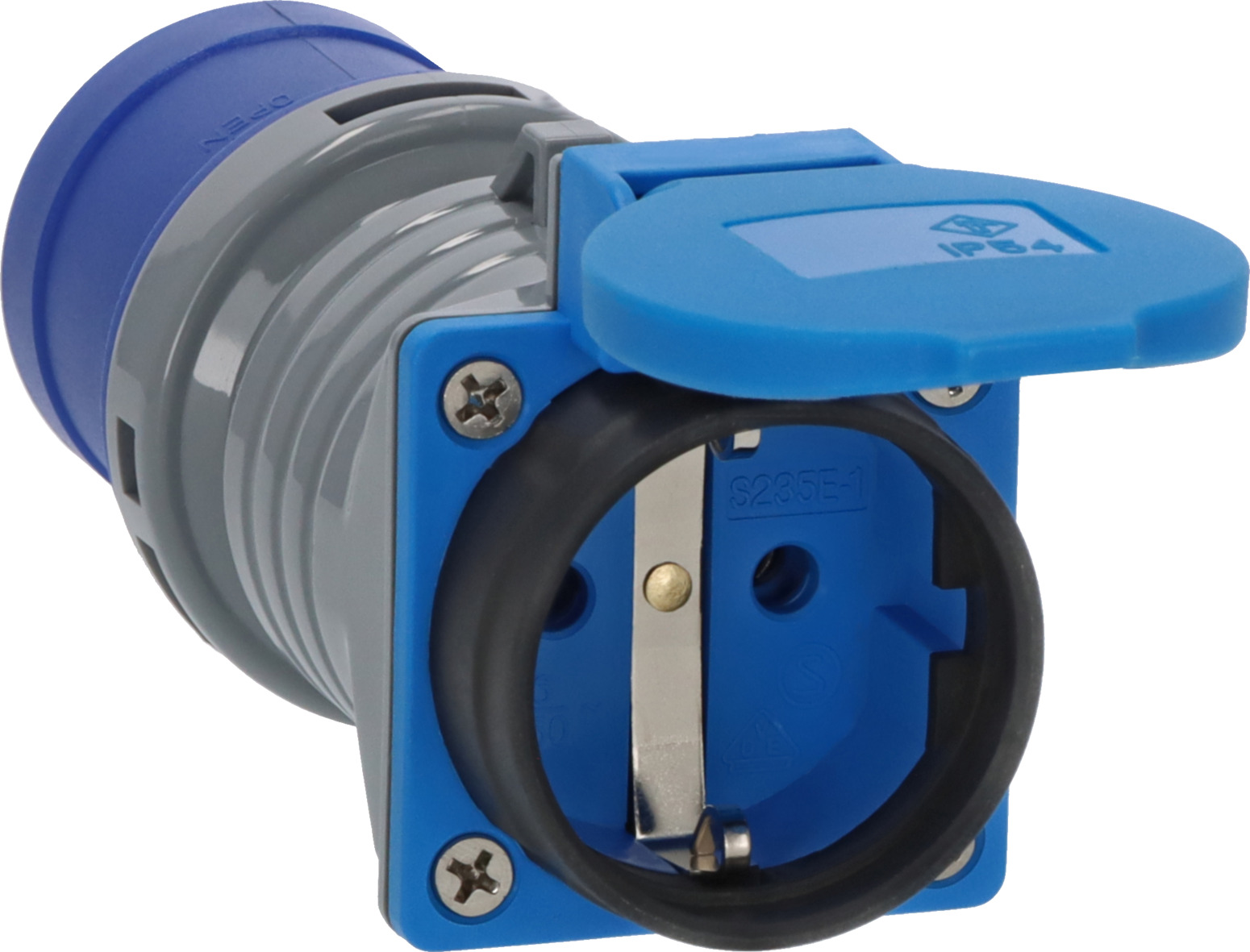 Brennenstuhl 1080990010 CEE adapter/caravan adapter IP44 (3-pole CEE plug: 230V/16A, socket: 230V/16A
