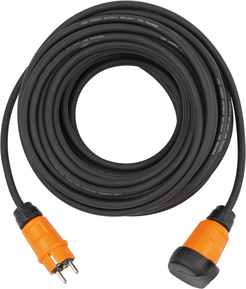 Brennenstuhl ProfessionalLINE 9161100100 extension cable IP44 10m black H07RN-F 3G1,5