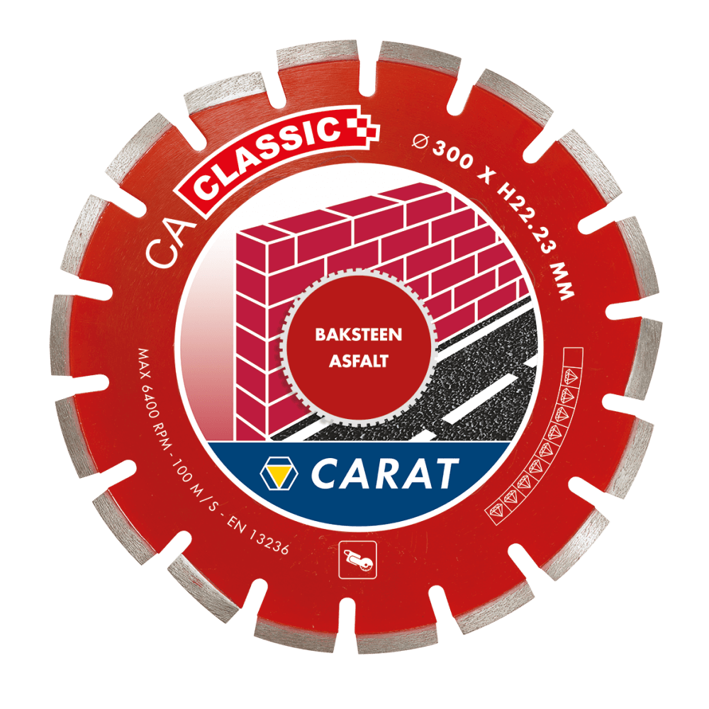 Carat CAC3504000 Diamond saw blade bricks / tarmac CA CLASSIC 350x25,4MM