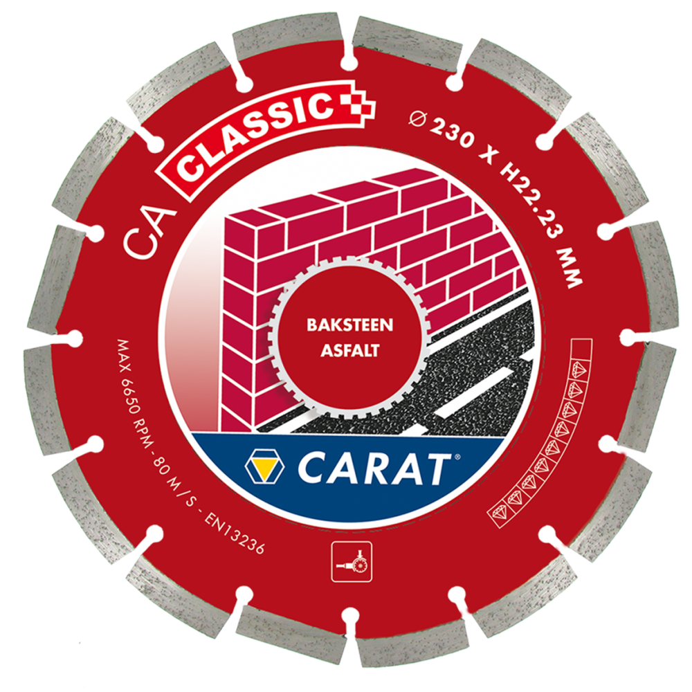 Carat CAC2303000 Diamond Saw Brick-A Asphalt CA CLASSIC 230x22.23MM