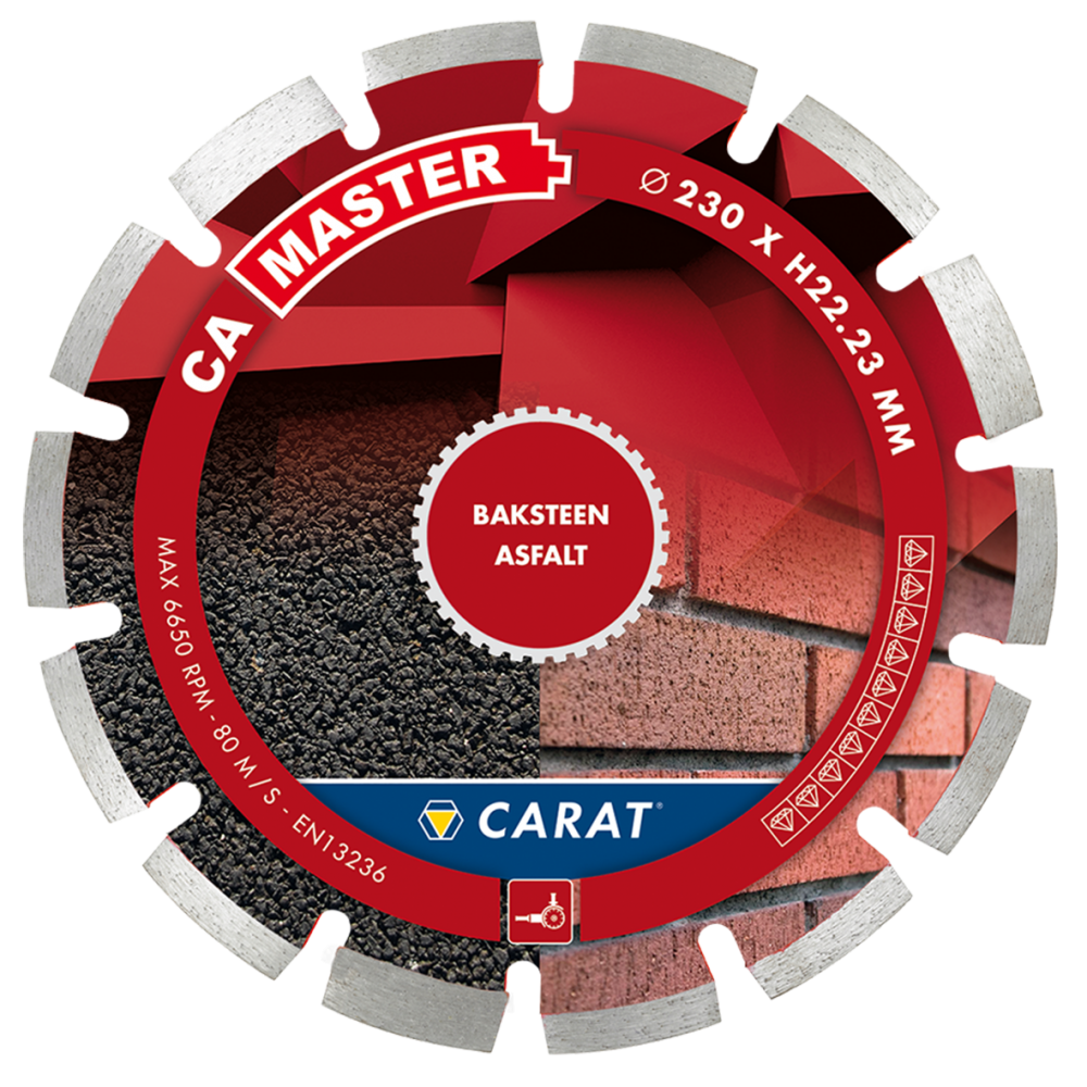 Carat CAM1509000 Diamond saw blade bricks / tarmac CA MASTER 150x22,2MM