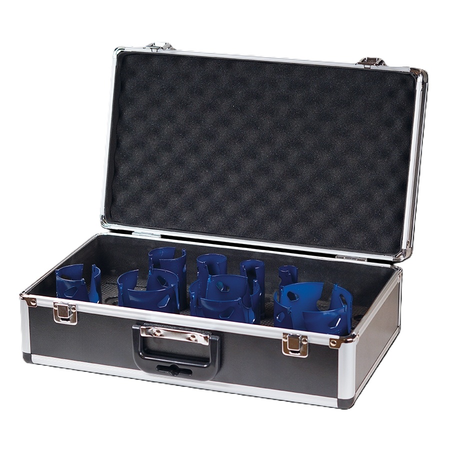 Carat LTSSET0800 Multi hole saw set 8-piece Ø22, 29, 35, 44, 51, 68, 76 and 83 mm