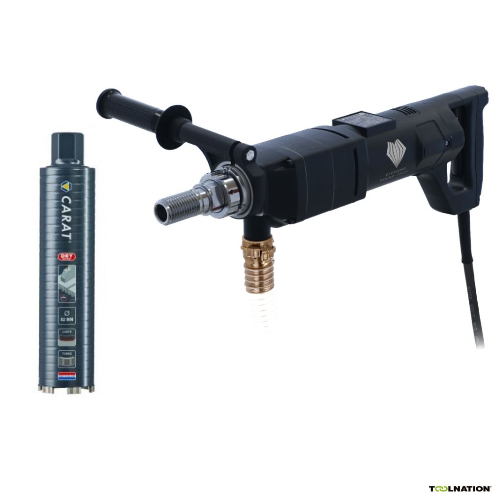 Carat AMB2225A20 Dry Concrete Diamond Drill 2200 watts + diamond drill Dry Concrete 62 x 300 mm