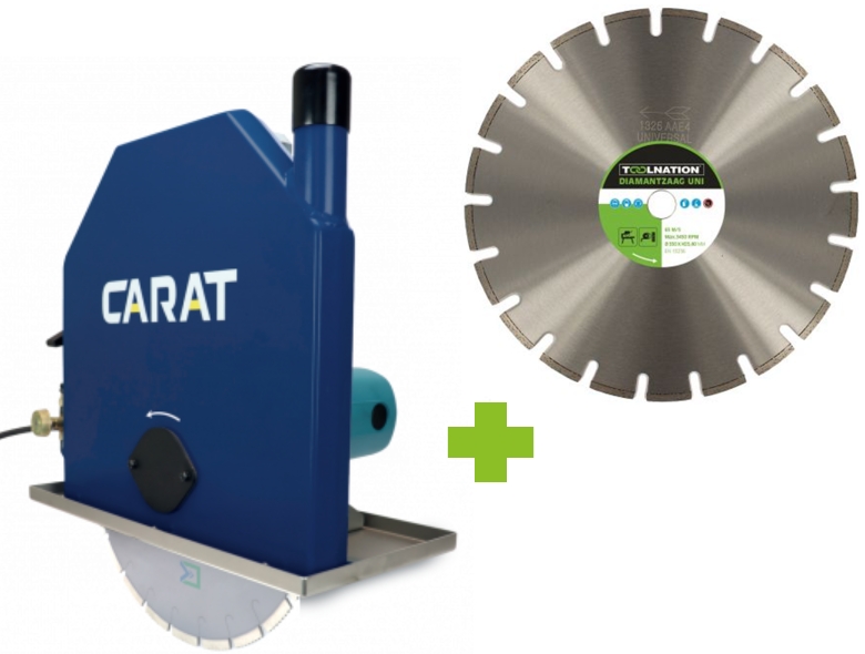 Carat MZW3500000/PEL3504TNA MZ-350 wall saw 350 mm + Universal Diamond blade 350 x 25.4 mm