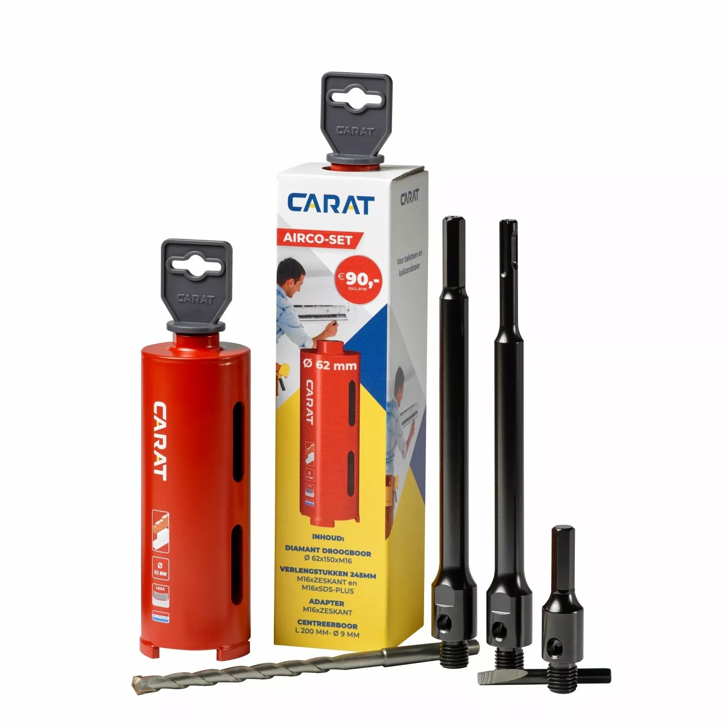 Carat HTE0620A23 HTE Dry Drill Air Conditioning Set