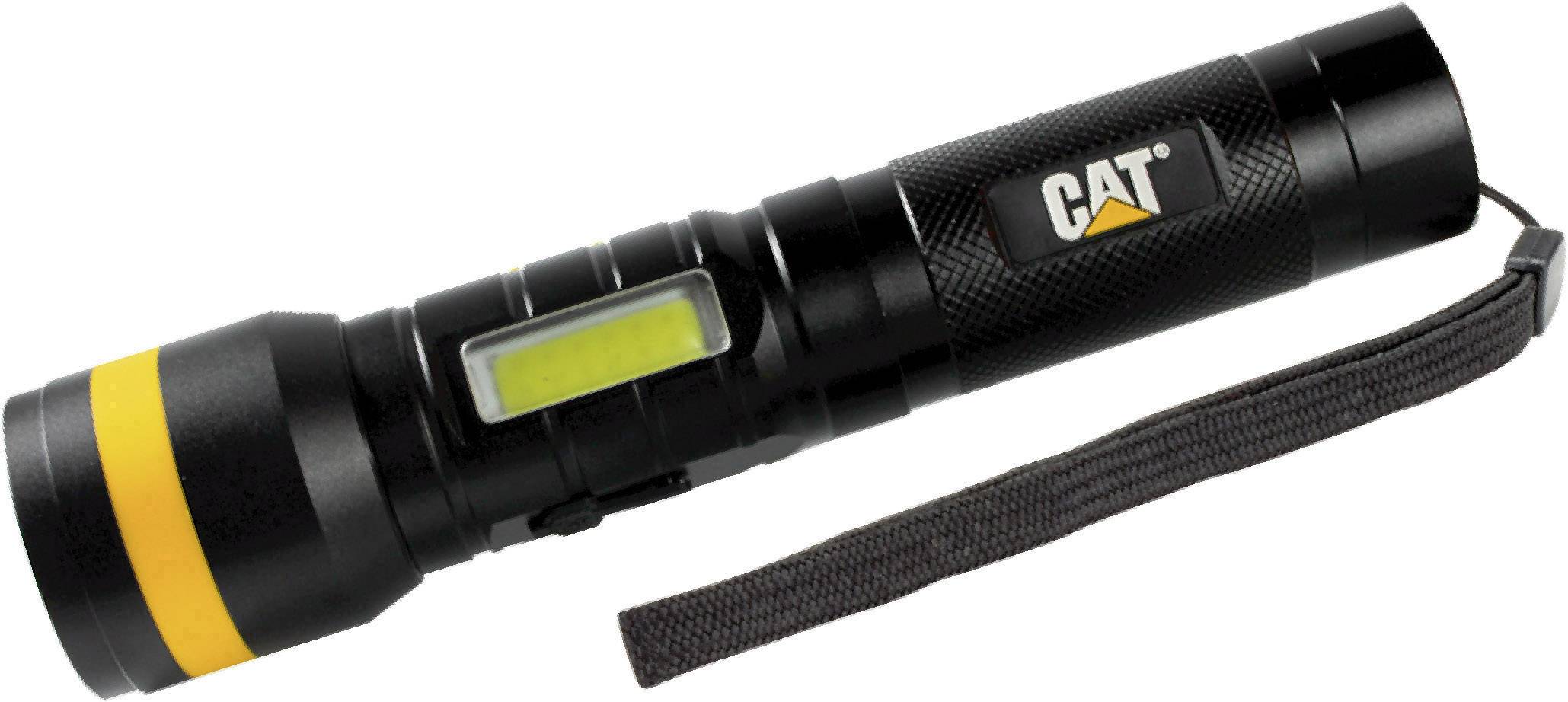 cat rechargable flashlight 600-Lumen Led Rechargeable Spotlight and the charging status can be easily read from the indicator lights CAT CT2405 Rechargeable Aluminum Focusing