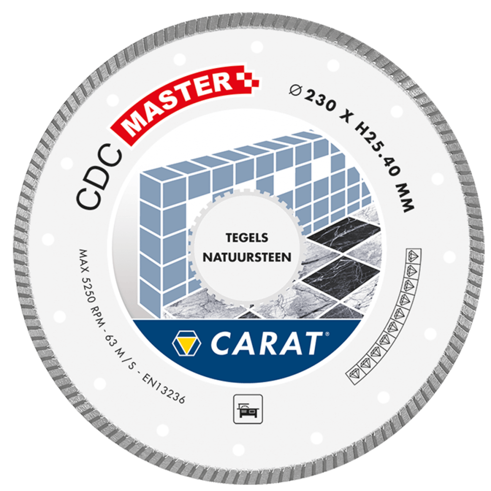 Carat CDCM200400 Diamond saw blade TILE / natural stone CDC MASTER 200x25,4MM