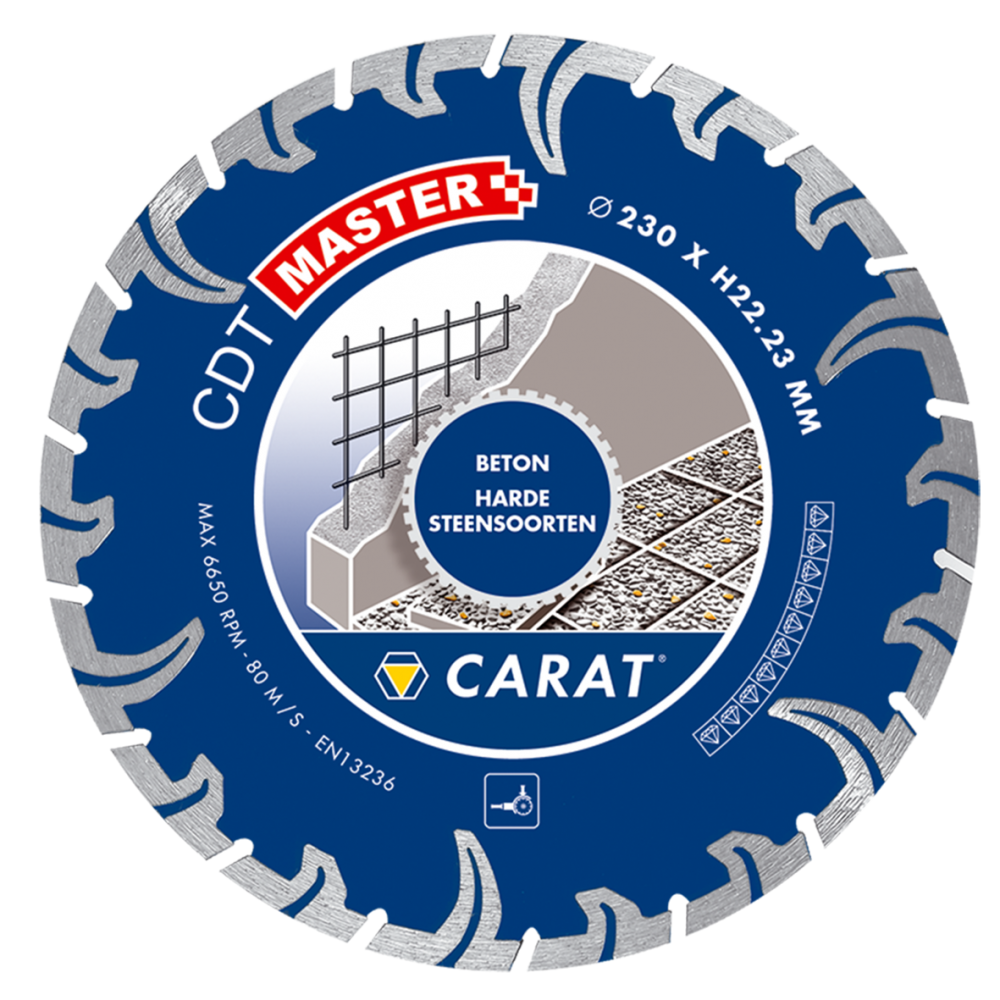 Carat CDTM125300 Diamond saw blade TURBO CDT MASTER 125x22.2MM
