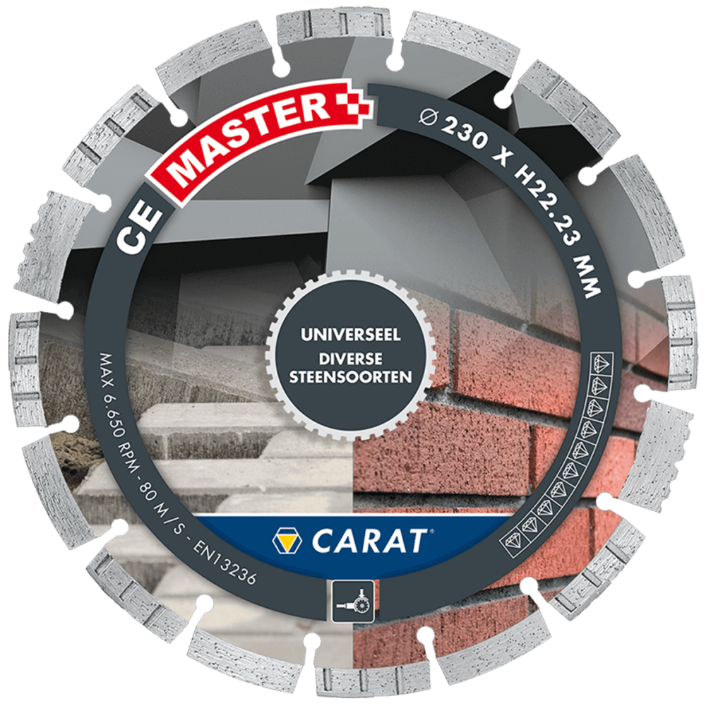 Carat CEM1253000 Diamond saw blade universal CE Master 125 x 22.23