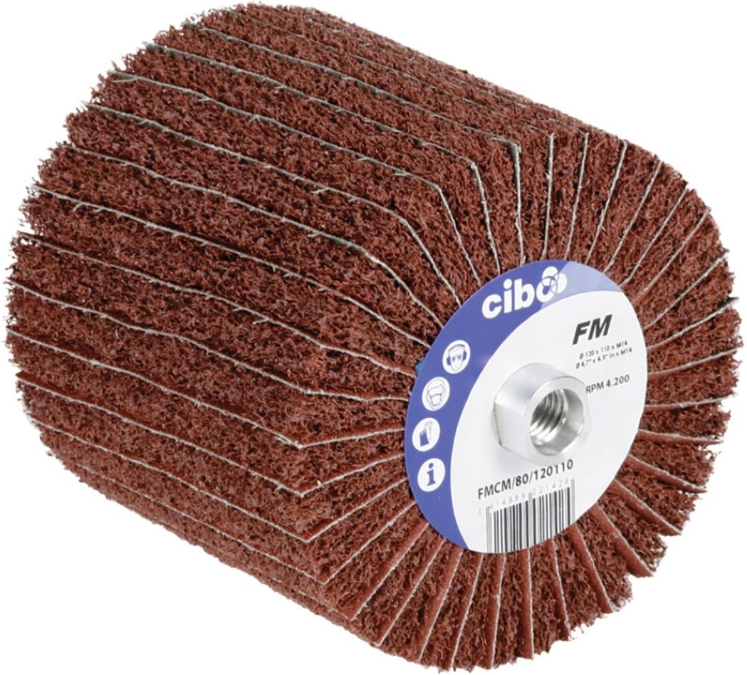 Cibo FMCM/80/12050 FM combi sanding wheel Ø120x50xM14 no.80