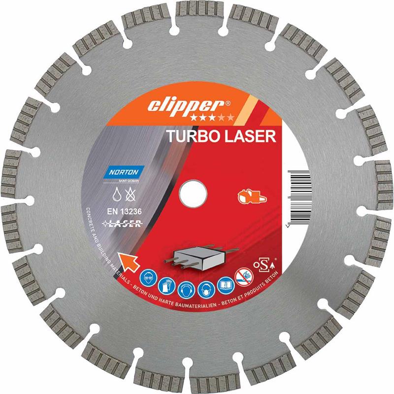 Norton Clipper 70184694467 Classic Turbo Laser Diamond saw blade 230 x 22,23 mm