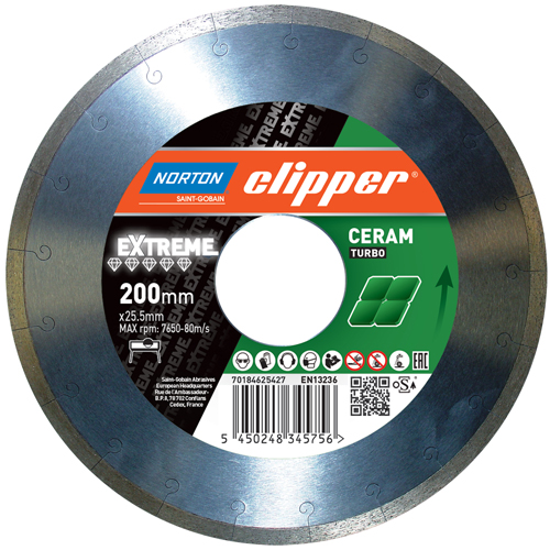 Norton Clipper 70184644431 Extreme Ceramic Diamond saw blade 230 x 25.4 mm