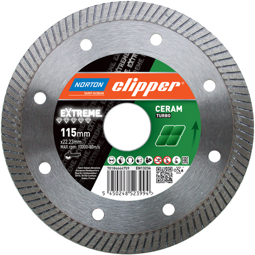 Norton Clipper 70184627653 Extreme Ceramic Turbo Diamond saw blade 230 x 25.4 mm