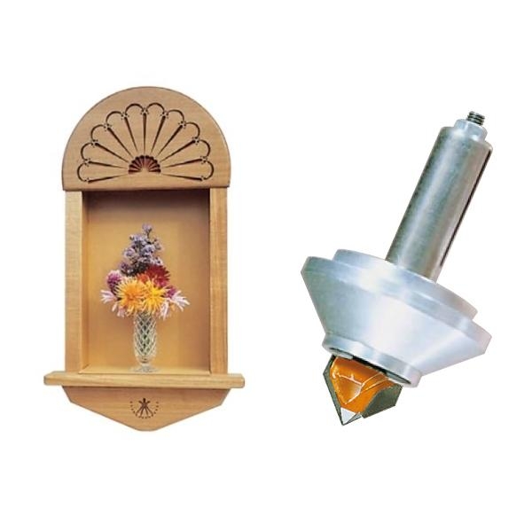 CMT RCS-BIT8 3-D engraving cutter with guide 47,6mm S=8