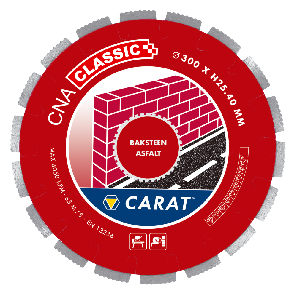 Carat CNAC350400 Diamond saw blade bricks / tarmac CNA CLASSIC 350x25,4MM