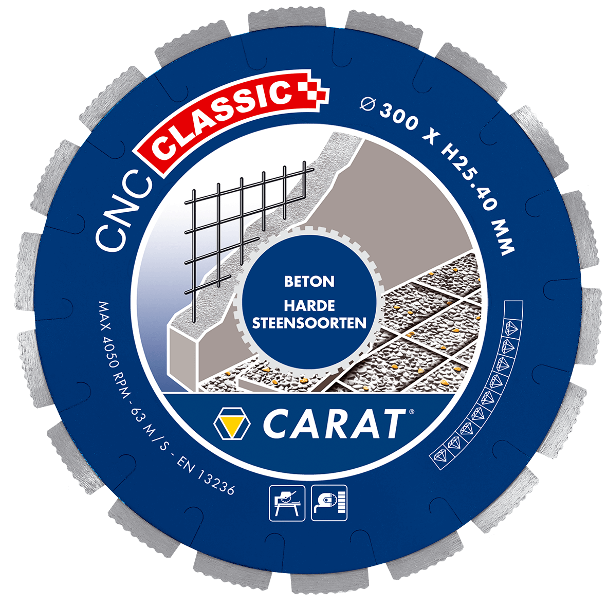 Carat CNCC350400 Diamond saw blade concrete CNC CLASSIC 350x25,4MM