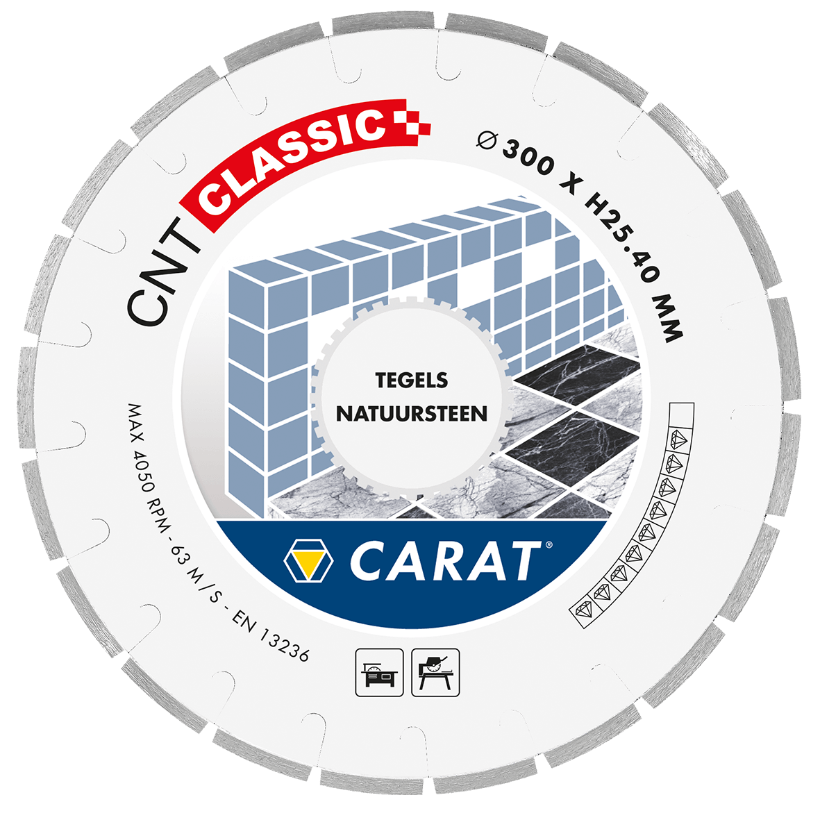 Carat CNTC350500 Diamond saw blade natural stone CNT CLASSIC 350x30,0MM