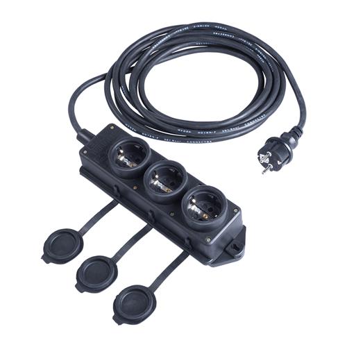 Connectra 46.411 Terminal block nylon 3-gang - 5m - H07RN-F - 3 G 1,5 mm²