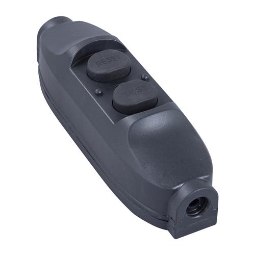 Connectra 57.203 PRCD switch 10mA - 230V - 16A - IP55 - plus indicator light